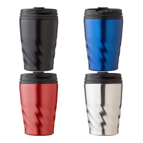 Kaffeebecher &#039;Curly&#039; aus Edelstahl Blau | ohne Werbeanbringung | Nicht verfügbar | Nicht verfügbar