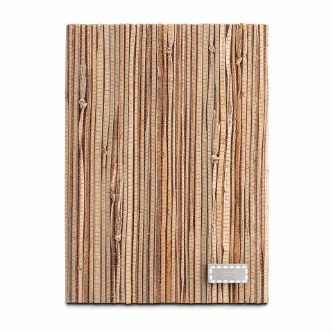 NERUDA. Notizbuch A5 mit Hardcover aus Naturstroh Natur | ohne Werbeanbringung | Nicht verfügbar | Nicht verfügbar | Nicht verfügbar