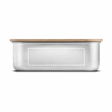 SHINO. Frischhaltebox (800 mL) aus Edelstahl und Deckel aus Bambus Natur | ohne Werbeanbringung | Nicht verfügbar | Nicht verfügbar | Nicht verfügbar