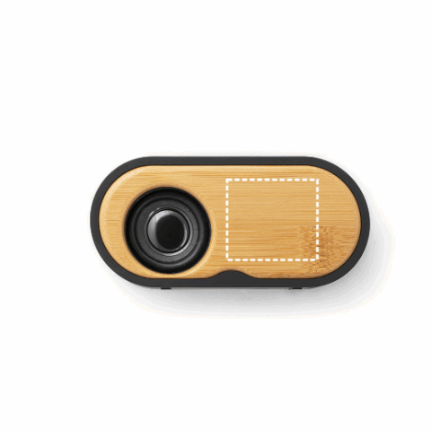 TILLY. Lautsprecher 3W mit 5 Stunden Akkulaufzeit aus Bambus und Recyceltes ABS (100% rABS) schwarz | ohne Werbeanbringung | Nicht verfügbar | Nicht verfügbar | Nicht verfügbar