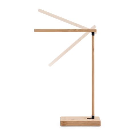 MOREY. Klappbare Schreibtischlampe mit superschnellem kabellosem 15W-Ladegerät aus Bambus Natur | ohne Werbeanbringung | Nicht verfügbar | Nicht verfügbar | Nicht verfügbar