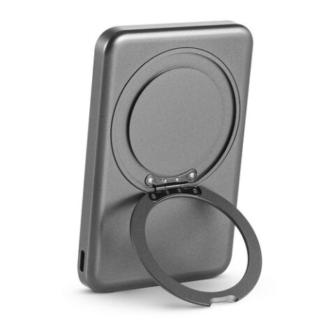 WARSHEL 5. Magnetische Powerbank mit 5'000 mAh Dunkelgrau | ohne Werbeanbringung | Nicht verfügbar | Nicht verfügbar