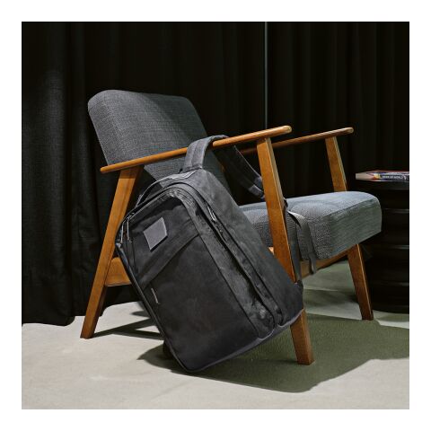 Cape Town 27L Rucksack recy. Baumwolle 230gsm für Laptops bis 17" Schwarz | ohne Werbeanbringung | Nicht verfügbar | Nicht verfügbar | Nicht verfügbar