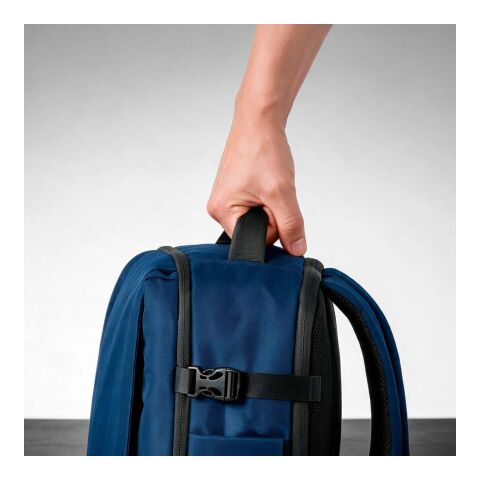 Belfast Rucksack 20L aus rPET. Handgepäckgeeignet. Geeignet für Laptops bis 17" Marineblau