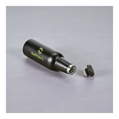 Sepik Trinkflasche recy.Edelstahl, 360 ml. Doppelwandig. Auslaufsicher Schwarz | ohne Werbeanbringung | Nicht verfügbar | Nicht verfügbar | Nicht verfügbar