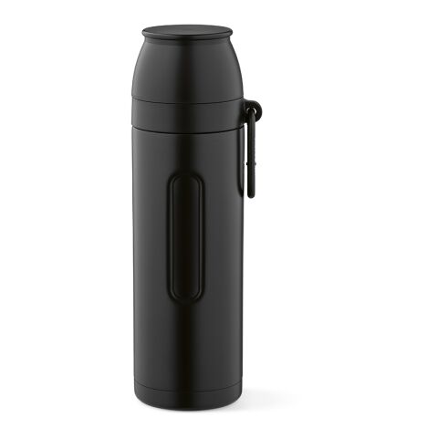 Loire Thermos recy.Edelstahl 810 ml Schwarz | ohne Werbeanbringung