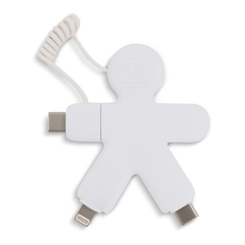 2064 | Xoopar Buddy Eco GRS Charging Cable Weiss | ohne Werbeanbringung | Nicht verfügbar | Nicht verfügbar | Nicht verfügbar