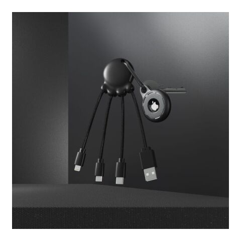 2087 | Xoopar Octopus Charging cable Schwarz | ohne Werbeanbringung | Nicht verfügbar | Nicht verfügbar | Nicht verfügbar