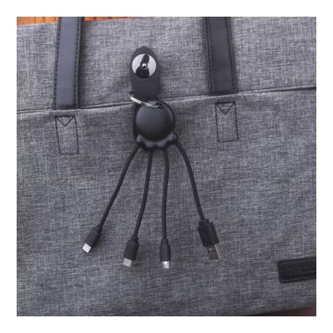 2087 | Xoopar Octopus Charging cable Schwarz | ohne Werbeanbringung | Nicht verfügbar | Nicht verfügbar | Nicht verfügbar