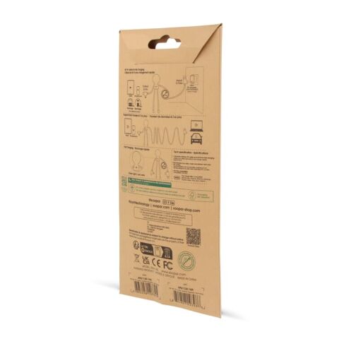 2089 | Xoopar Mr. Bio Long Power Delivery Cable with data transfer Schwarz