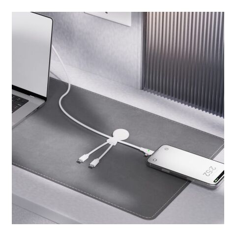 Xoopar Mr. Bio Long Multi-Kabel USB-C 1 Meter Weiss | ohne Werbeanbringung | Nicht verfügbar | Nicht verfügbar