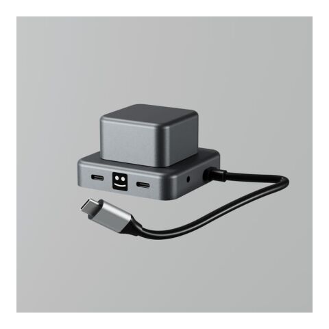 Xoopar GRS Cubbi Hub Dunkelgrau | ohne Werbeanbringung | Nicht verfügbar | Nicht verfügbar | Nicht verfügbar