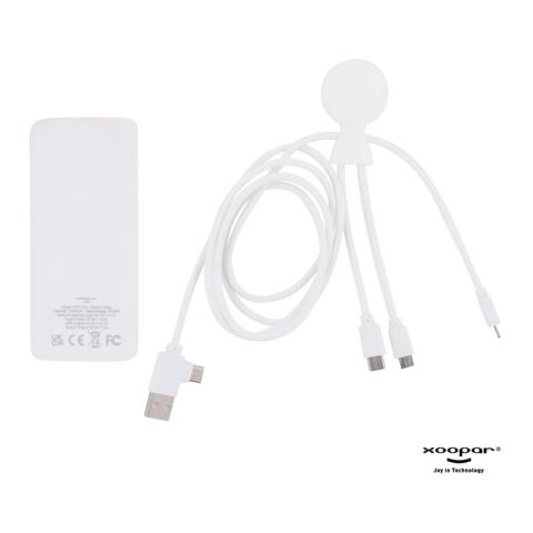 3199 | Xoopar Mr. Bio Powerbank and cable pack 7.000mAh Weiss | ohne Werbeanbringung | Nicht verfügbar | Nicht verfügbar | Nicht verfügbar