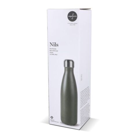 Sagaform Nils Stahlflasche Pulverbeschichtet 500ml Dried Green | ohne Werbeanbringung | Nicht verfügbar | Nicht verfügbar | Nicht verfügbar