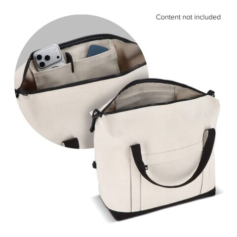 InSideOut Reuuz Canvas Reisetasche 32 x 60 x 20 cm Beige-Schwarz | ohne Werbeanbringung | Nicht verfügbar | Nicht verfügbar