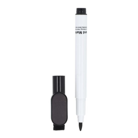 Whiteboard-Marker mit Magnet und Wischer Schwarz | ohne Werbeanbringung | Nicht verfügbar | Nicht verfügbar