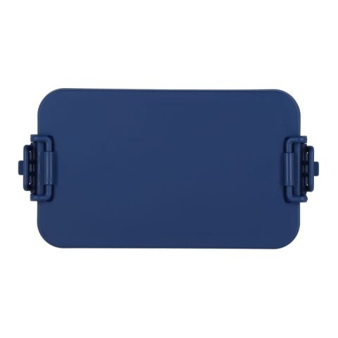 Doppelte Lunchbox mit Besteck Marineblau | ohne Werbeanbringung | Nicht verfügbar | Nicht verfügbar