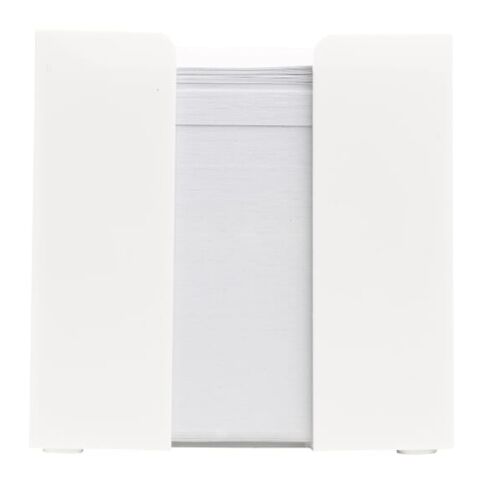 Notizzettel 10x10x10cm FSC in Würfelbox Weiss | ohne Werbeanbringung | Nicht verfügbar | Nicht verfügbar | Nicht verfügbar