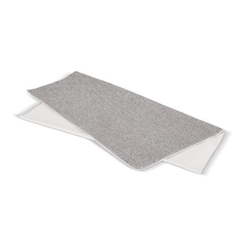 Schnelltrocknendes Handtuch R-PET 100x180cm Sublimation Weiss-Grau | ohne Werbeanbringung | Nicht verfügbar | Nicht verfügbar