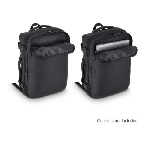PU-beschichteter Dalston-Rucksack Vakuumrucksack 30 x 15 x 45 cm 20 l schwarz | Digital Transferdruck | Vorderseite unten | 120 mm x 100 mm