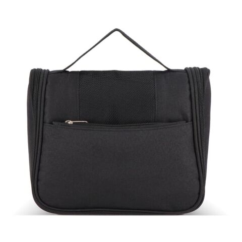 rPET 300D Kora Reise-Kulturbeutel schwarz | ohne Werbeanbringung | Nicht verfügbar | Nicht verfügbar