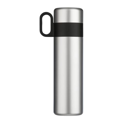 Isolierflasche mit Becher 500ml Silber | ohne Werbeanbringung | Nicht verfügbar | Nicht verfügbar | Nicht verfügbar