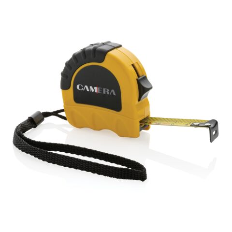 3m/16mm Maßband aus RCS recyceltem Kunststoff gelb-schwarz | ohne Werbeanbringung | Nicht verfügbar | Nicht verfügbar