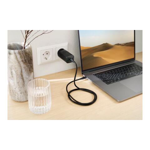 Philips 65W Ultra-Schnell-PD 3-Port-USB-Wandladegerät schwarz | ohne Werbeanbringung | Nicht verfügbar | Nicht verfügbar