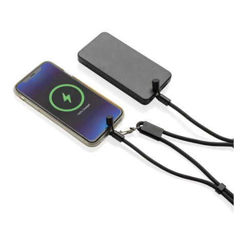 LoopAmp verstellbares 60W Telefonkabel aus RCS rPET schwarz | ohne Werbeanbringung | Nicht verfügbar | Nicht verfügbar