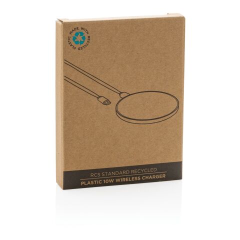 10W Wireless Charger aus RCS Standard recyceltem Kunststoff weiß | ohne Werbeanbringung | Nicht verfügbar | Nicht verfügbar