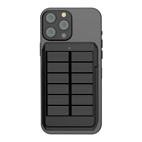 Skywave 5000mah Solar Powerbank, 10W Wireless aus rPlastik schwarz | ohne Werbeanbringung | Nicht verfügbar | Nicht verfügbar