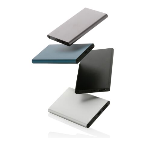 4.000mAh Type-C Powerbank aus RCS recyeltem ABS &amp; Aluminium schwarz | ohne Werbeanbringung | Nicht verfügbar | Nicht verfügbar