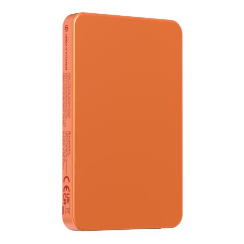 Urban Vitamin Marin 5.000mAh magnet. 15W Wireless Powerbank orange