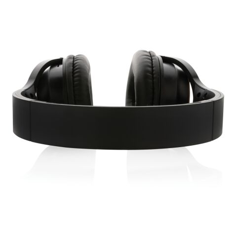 Elite faltbarer kabelloser Kopfhörer aus RCS und Bambus schwarz | ohne Werbeanbringung | Nicht verfügbar | Nicht verfügbar