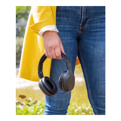 JAM kabelloser Kopfhörer aus recyceltem RCS-Kunststoff schwarz | ohne Werbeanbringung | Nicht verfügbar | Nicht verfügbar