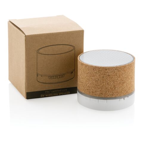Kabelloser 3W-Lautsprecher aus Kork braun | ohne Werbeanbringung | Nicht verfügbar | Nicht verfügbar