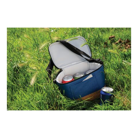 Two-Tone Kühltasche mit Korkdetails blau | ohne Werbeanbringung | Nicht verfügbar | Nicht verfügbar | Nicht verfügbar