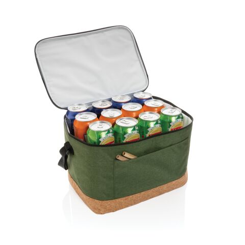 Impact AWARE™ XL RPET Two-Tone Kühltasche mit Korkdetail grün | ohne Werbeanbringung | Nicht verfügbar | Nicht verfügbar | Nicht verfügbar