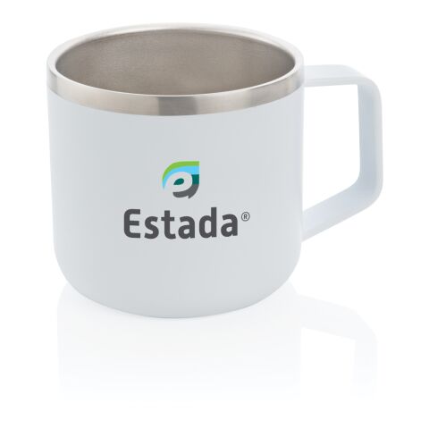 Stainless-Steel Camping-Tasse weiß | ohne Werbeanbringung | Nicht verfügbar | Nicht verfügbar