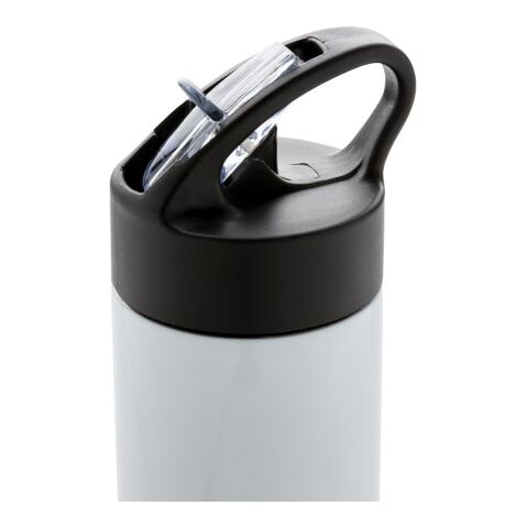 Sport Edelstahlflasche mit Trinkvorrichtung weiß | ohne Werbeanbringung | Nicht verfügbar | Nicht verfügbar | Nicht verfügbar