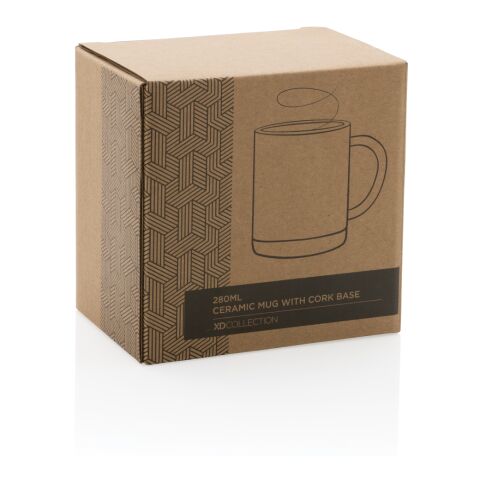 Keramikbecher mit Korkboden, 280ml grün | ohne Werbeanbringung | Nicht verfügbar | Nicht verfügbar