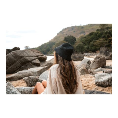 Impact Aware™ 285g/m² ungefärbter Recycled Canvas-Fischerhut schwarz | ohne Werbeanbringung | Nicht verfügbar | Nicht verfügbar | Nicht verfügbar