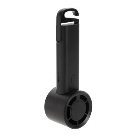 Twist wiederaufladbarer tragbarer Ventilator aus RCS rABS schwarz | ohne Werbeanbringung | Nicht verfügbar | Nicht verfügbar