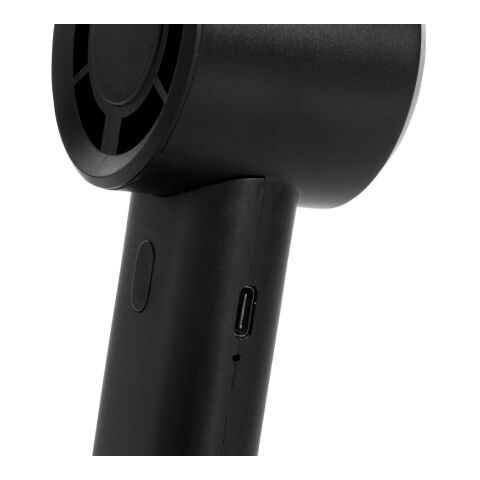 Twist wiederaufladbarer tragbarer Ventilator aus RCS rABS schwarz | ohne Werbeanbringung | Nicht verfügbar | Nicht verfügbar