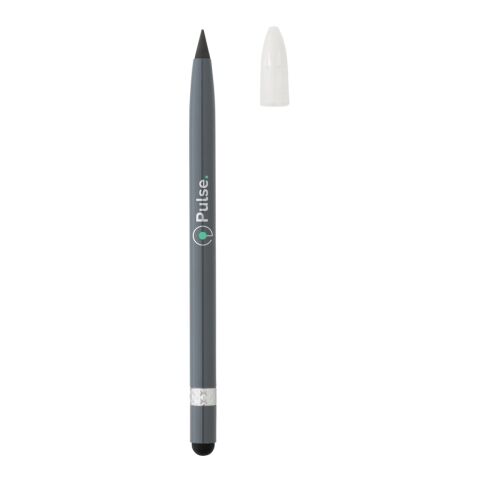 Tintenloser Stift aus Aluminium mit Radiergummi grau | ohne Werbeanbringung | Nicht verfügbar | Nicht verfügbar