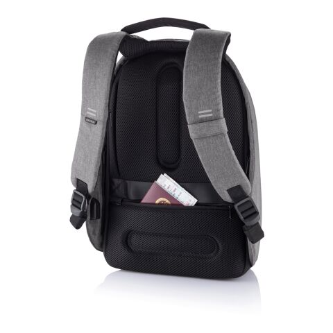 Bobby Hero Small Anti-Diebstahl-Rucksack grau-schwarz | ohne Werbeanbringung | Nicht verfügbar | Nicht verfügbar