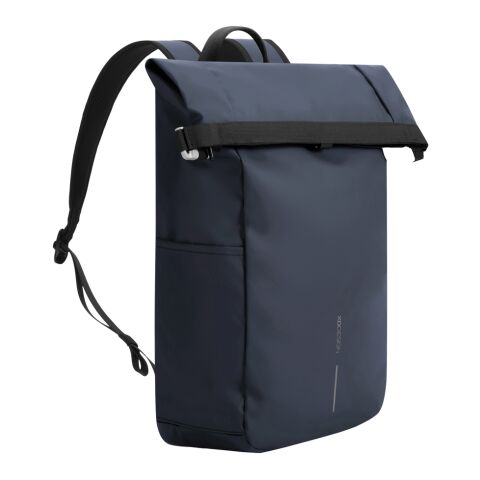 Urban wasserabweisender Anti-Diebstahl Rucksack marineblau meliert-schwarz | ohne Werbeanbringung | Nicht verfügbar | Nicht verfügbar