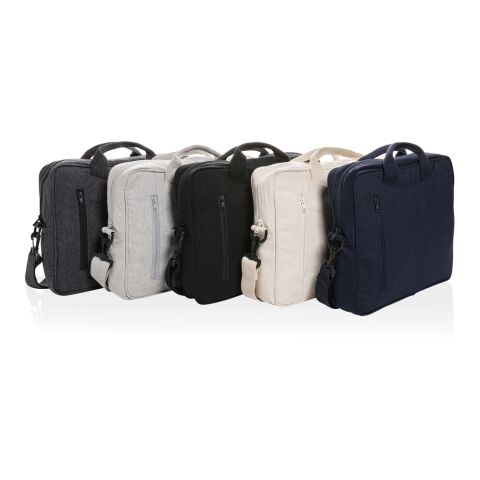"Laluka AWARE™ 15.4"" Laptop-Tasche aus recycelter Baumwolle schwarz | ohne Werbeanbringung | Nicht verfügbar | Nicht verfügbar | Nicht verfügbar
