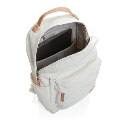 Impact AWARE™ 16 oz. rCanvas Rucksack weiß | ohne Werbeanbringung | Nicht verfügbar | Nicht verfügbar | Nicht verfügbar