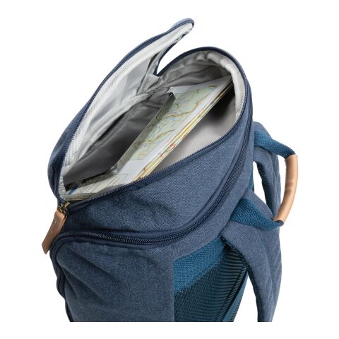 Impact AWARE™ 16 oz. rCanvas 15&quot; Laptop-Rucksack blau | ohne Werbeanbringung | Nicht verfügbar | Nicht verfügbar | Nicht verfügbar